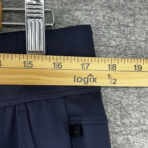 Halara Wide Leg Dress Pants Women Size XL Blue Casual Elastic Waist NEW - Picture 6 of 10